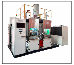 Two station hardening machine with Mezzanine floor